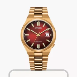 Citizen Tsuyosa Red Dial Rose Gold-tone Men’s Watch- NJ0153-82X