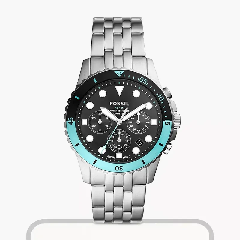 Fossil FB-01 Quartz Chronograph Black Dial Men's Watch FS5827