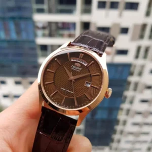 Alternative view of Orient Classic Day Date Brown Dial Automatic Men's Watch- FEV0V002TH
