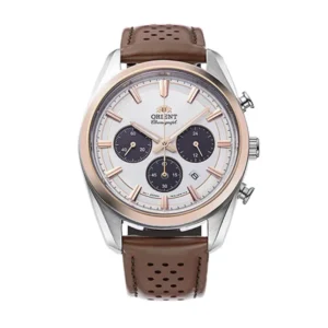 Orient Contemporary Solar Panda Leather Men's Watch- RA-TX0306S