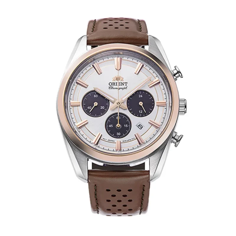 Orient Contemporary Solar Panda Leather Men's Watch- RA-TX0306S